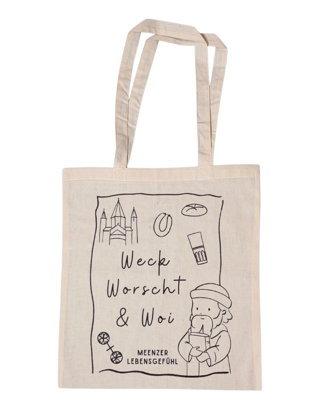 Jutebeutel - Weck Worscht Woi