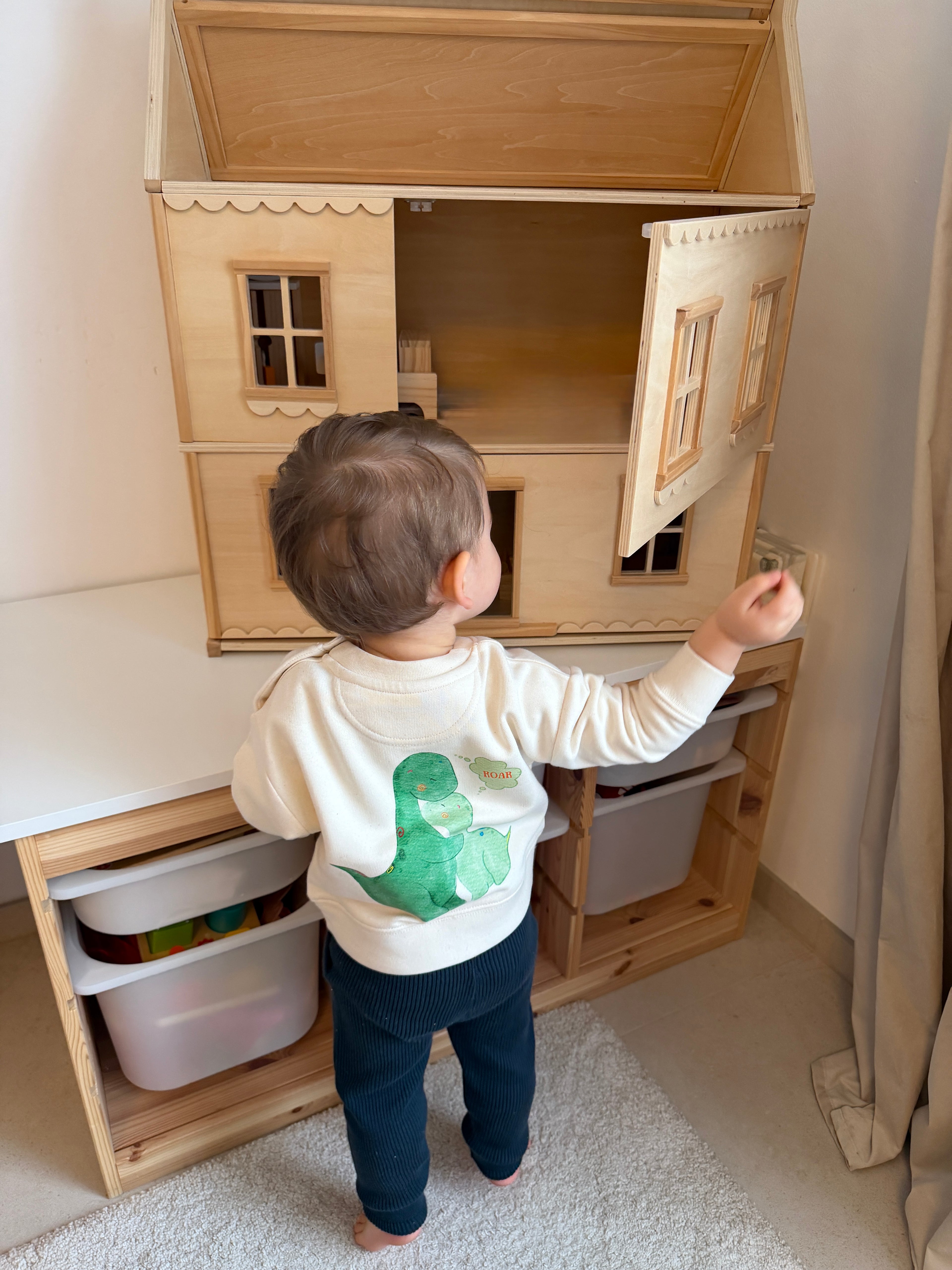 Sweatshirt Kinder - Dino bunt