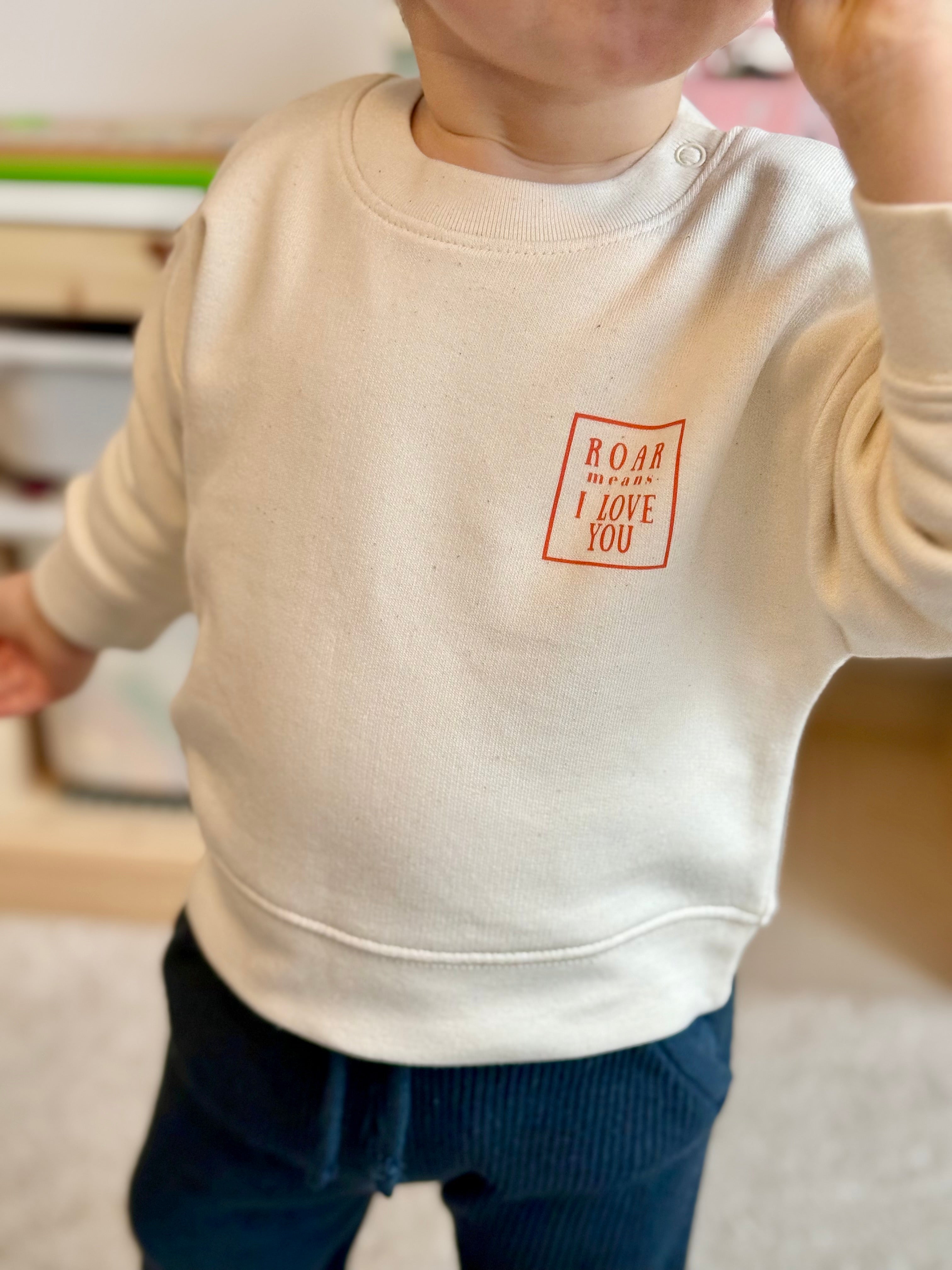 Sweatshirt Kinder - Dino bunt